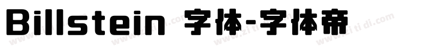 Billstein 字体字体转换